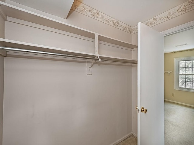 closet with visible vents