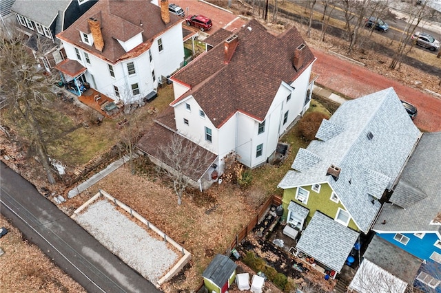 drone / aerial view with a residential view