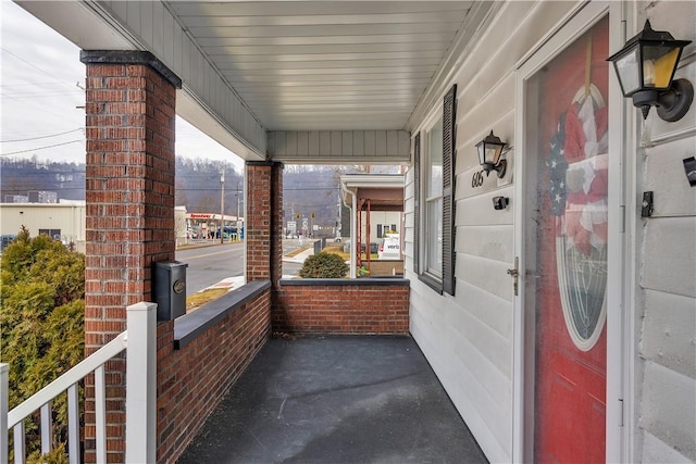 view of patio / terrace with a porch