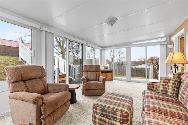 view of sunroom / solarium