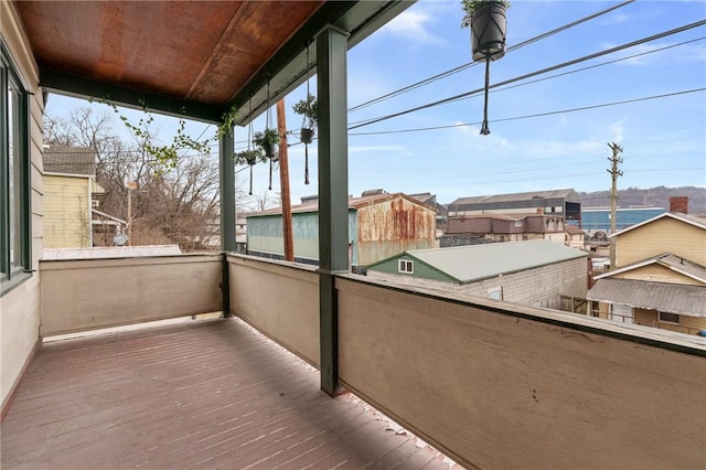 balcony with a sunroom