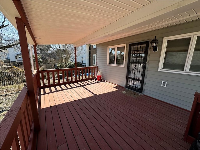 view of wooden terrace