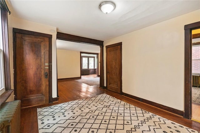 7807 Union Ave, Swissvale, PA 15218 - unfurnished room featuring radiator and wood finished floors