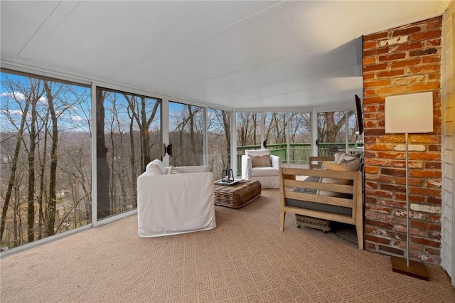 view of sunroom