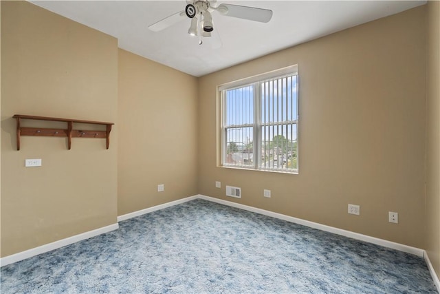 2101 Lonsdale St, Reserve, PA 15212 - spare room with ceiling fan, carpet flooring, and baseboards