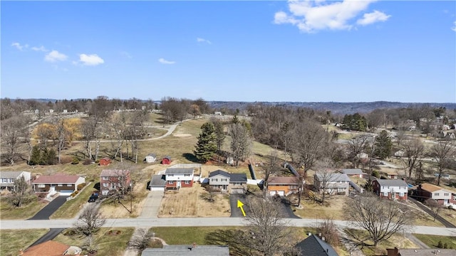 aerial view featuring a residential view