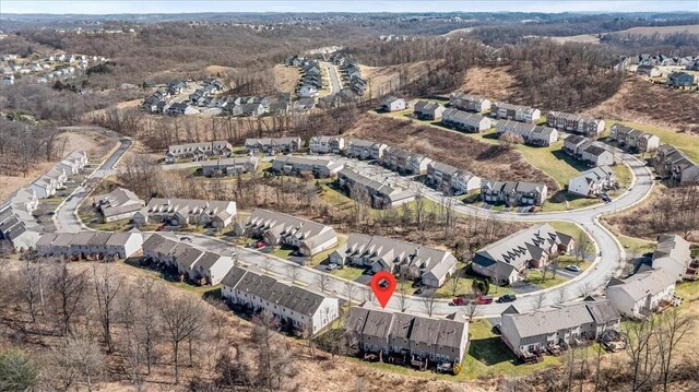 birds eye view of property featuring a residential view