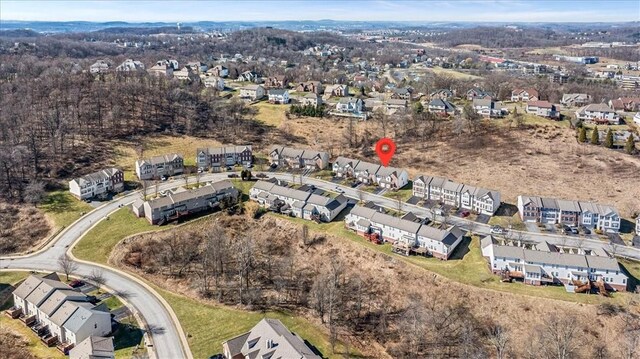 aerial view featuring a residential view