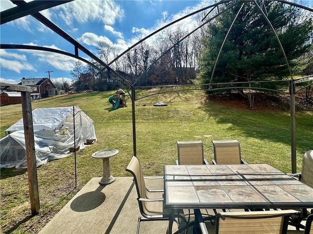 view of patio / terrace with outdoor dining space