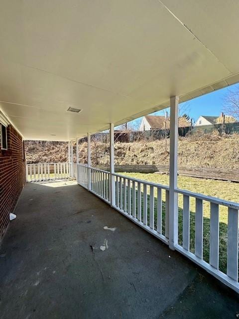 view of patio / terrace with a porch