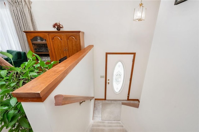 foyer entrance with stairway