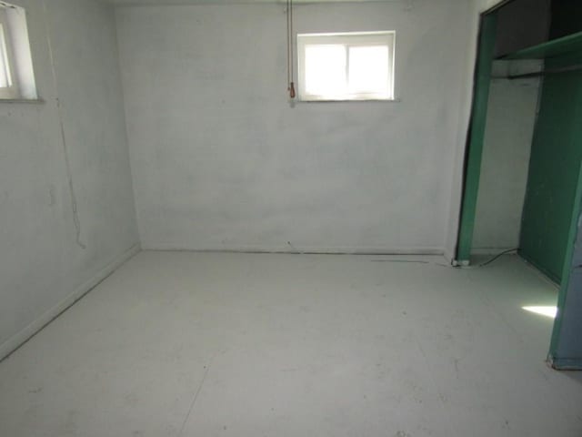 view of basement