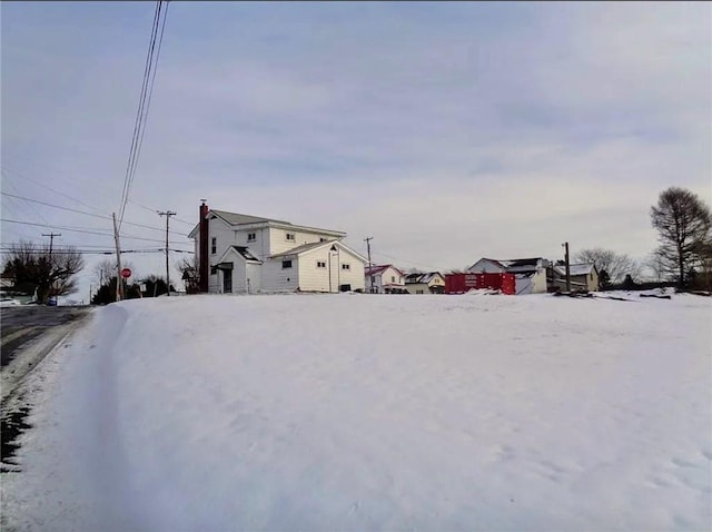 view of snowy yard