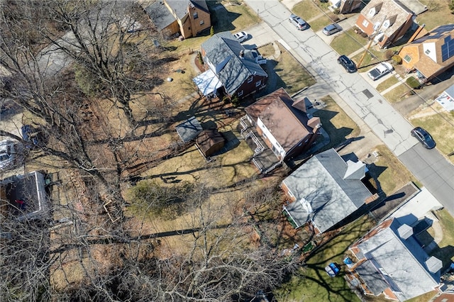 aerial view featuring a residential view