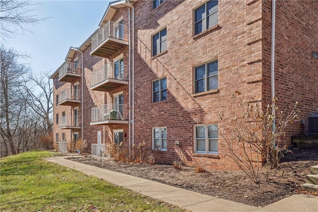 view of property with central AC unit