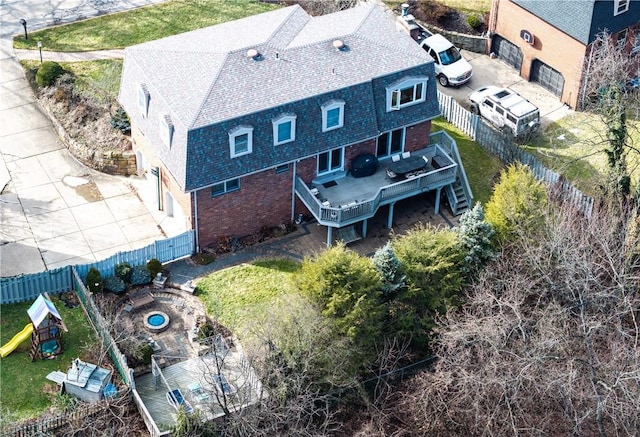 1921 Garrick Dr, Churchill Boro, PA 15235 - aerial view of property and surrounding area