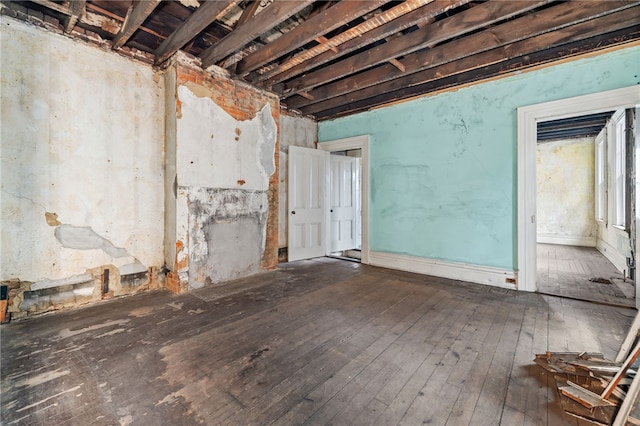 interior space featuring wood-type flooring