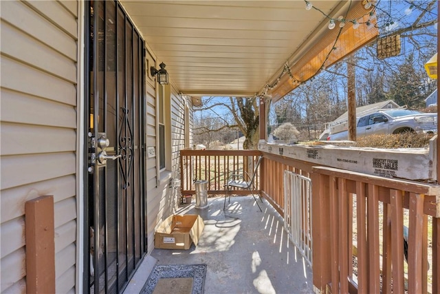 view of balcony