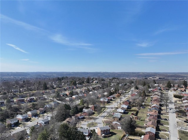 drone / aerial view featuring a residential view