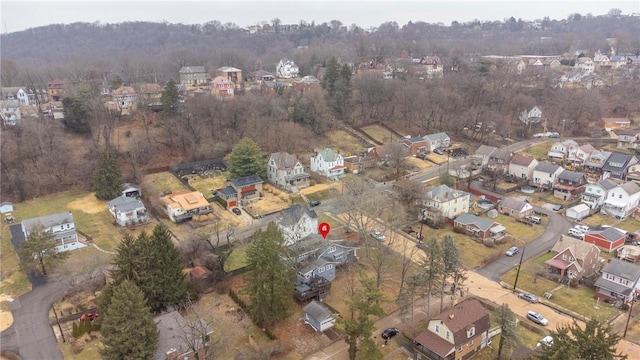 aerial view featuring a residential view