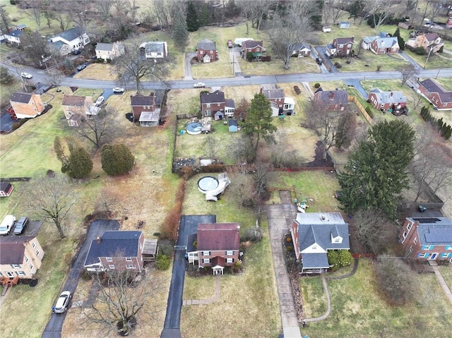 birds eye view of property featuring a residential view