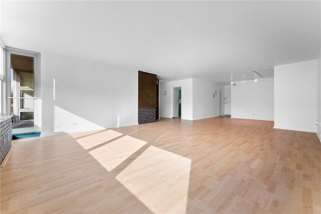 living room with light wood finished floors