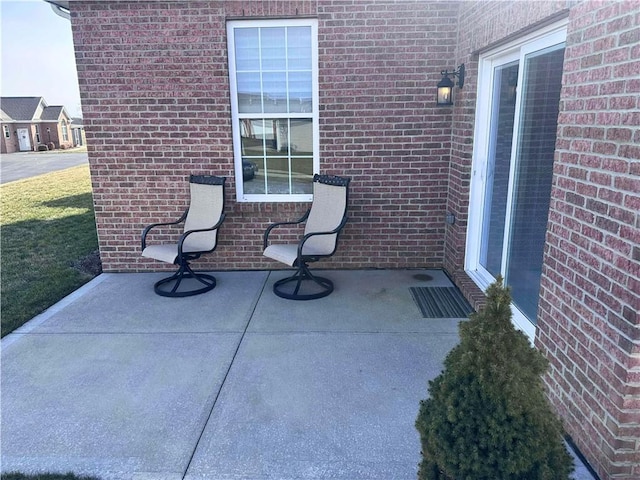 view of patio featuring visible vents