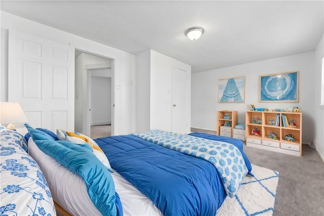 bedroom featuring carpet floors