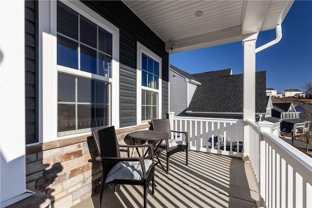 balcony with a porch