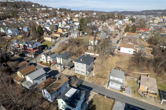 bird's eye view with a residential view