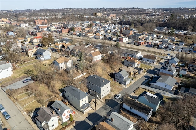 drone / aerial view featuring a residential view