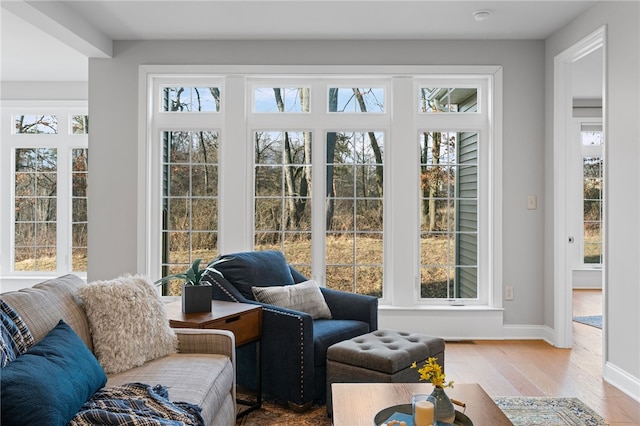 view of sunroom / solarium