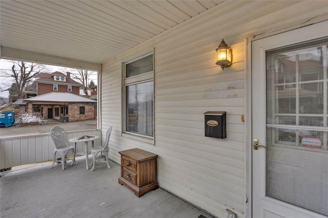 view of patio / terrace featuring a porch