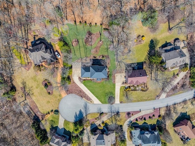 aerial view featuring a residential view