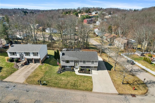 birds eye view of property