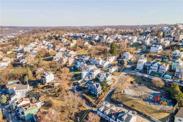 drone / aerial view featuring a residential view