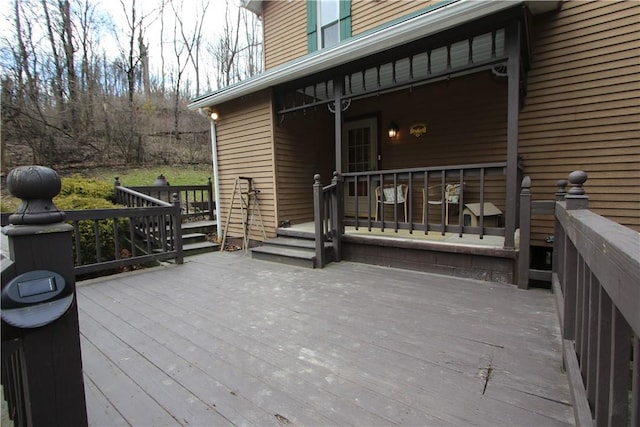 view of wooden terrace