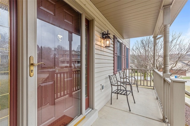 balcony with a porch