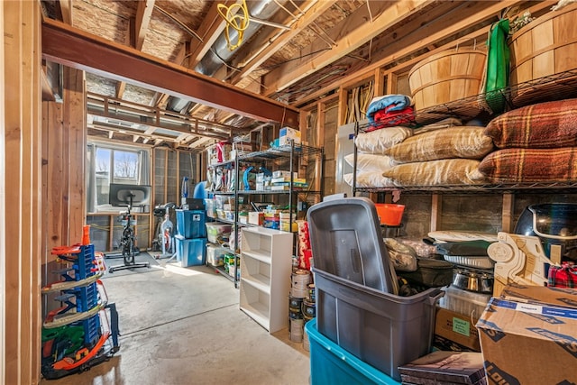 view of storage room