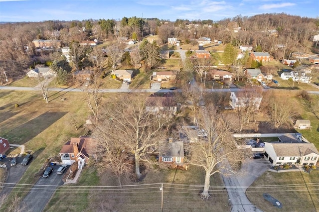 drone / aerial view with a residential view