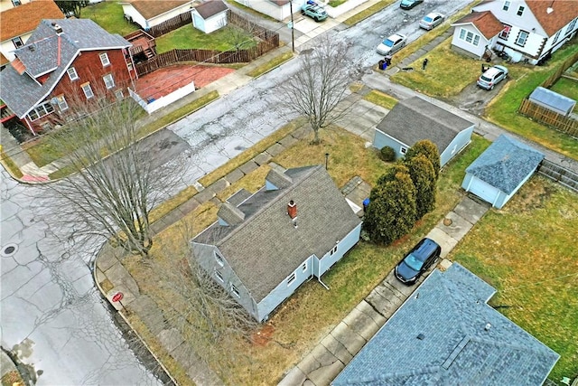 drone / aerial view with a residential view