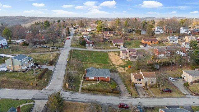 bird's eye view with a residential view