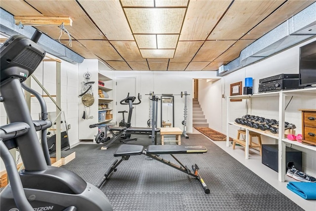 view of exercise room