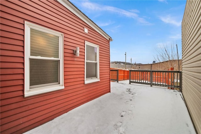 view of patio / terrace with fence