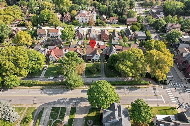 drone / aerial view featuring a residential view