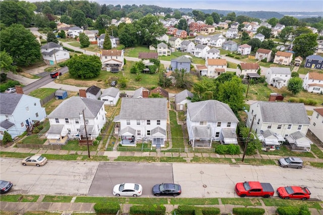 bird's eye view with a residential view