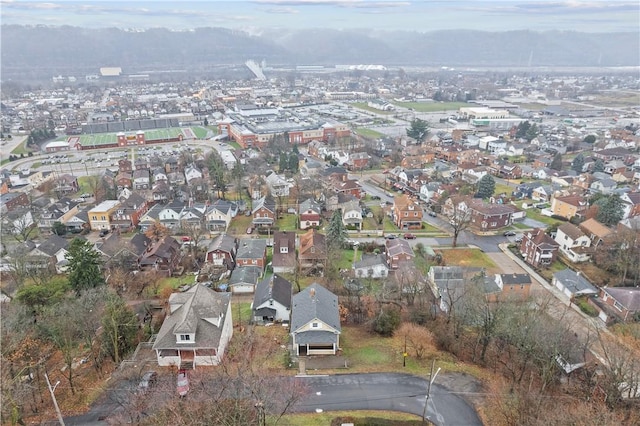 drone / aerial view with a residential view