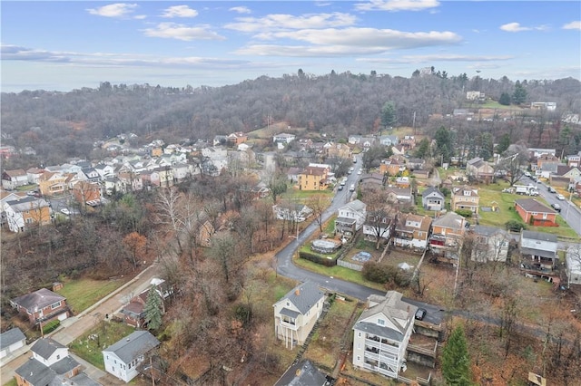 bird's eye view featuring a residential view