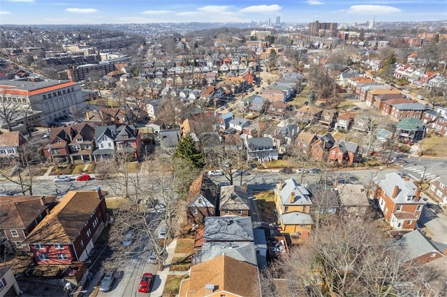 bird's eye view featuring a residential view