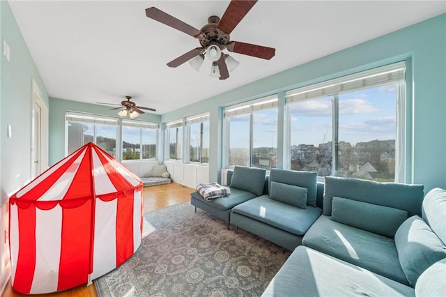 sunroom / solarium with plenty of natural light